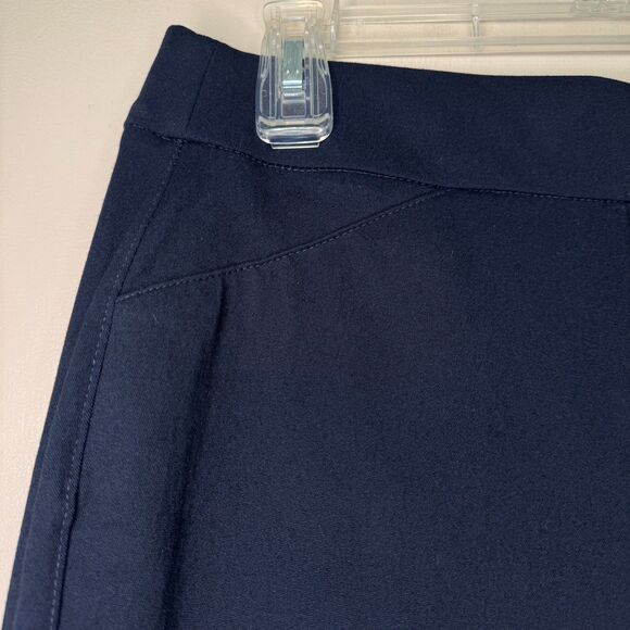 NEW CHICO'S womens size 6 small Travelers Collection crepe india ink ankle pants - Picture 6 of 12